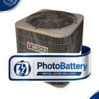 Brock PA4SAN46000N PA4S Series 5 Tons 60000 btu/hr 4000 cfm 14 SEER Single Stage Split System Air Conditioner Condenser with R-410A Refrigerant SKU BROPA4SAN46000N