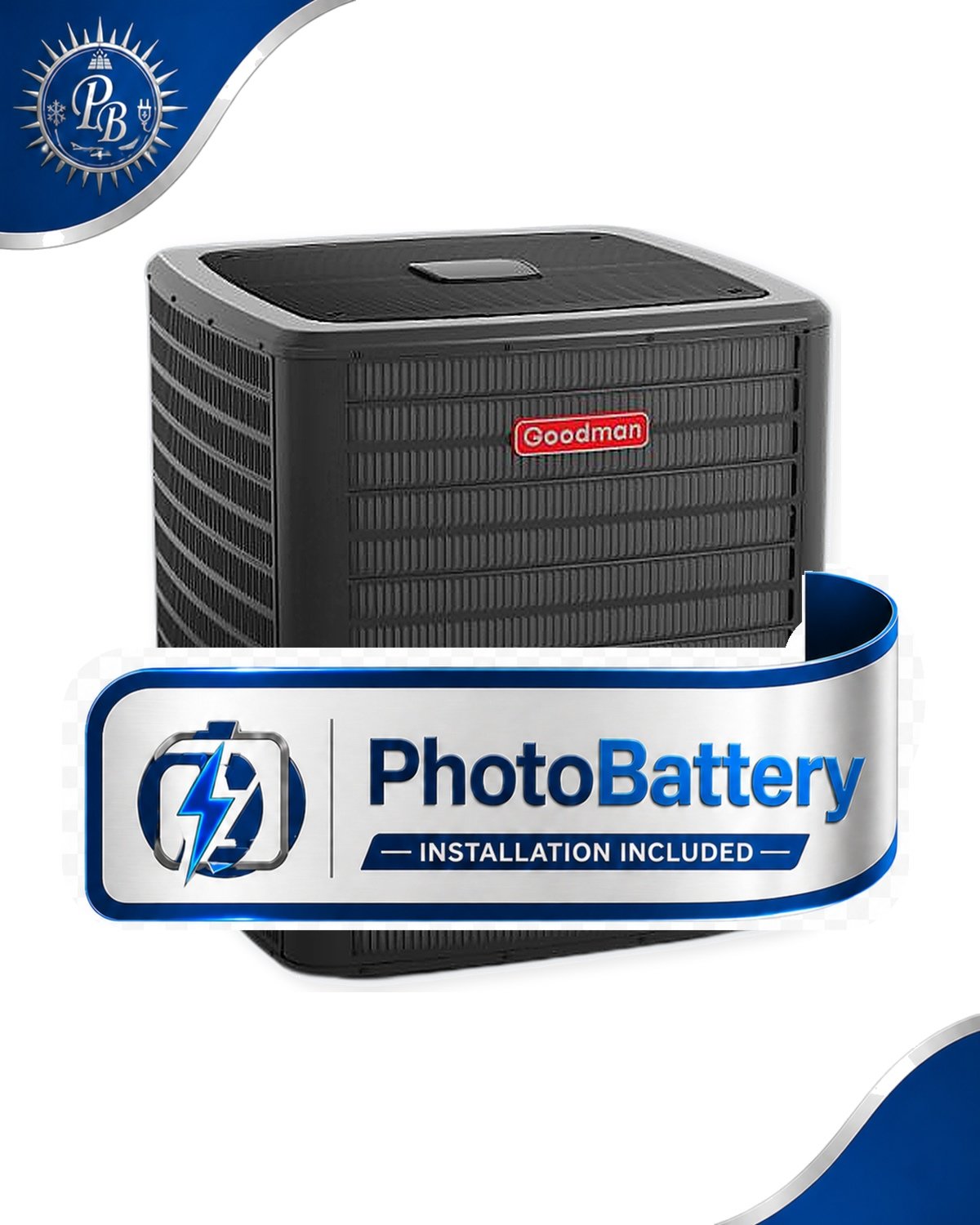 Goodman GLXT7CA6010 GLXT7C Series 5 Tons 60000 btu/hr 17.2 SEER2 Two Stage R-32 Split Air Conditioner