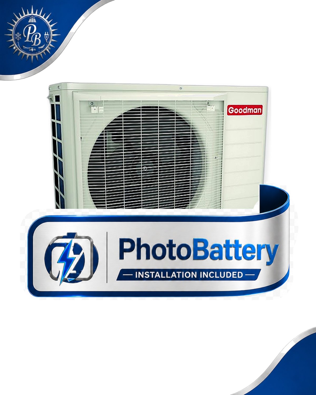 Goodman GXV6SS3010 GXV6S Series 30000 btu/hr 2.5 Tons 16.2 SEER2 R-32 Inverter Driven Air Conditioner Condenser