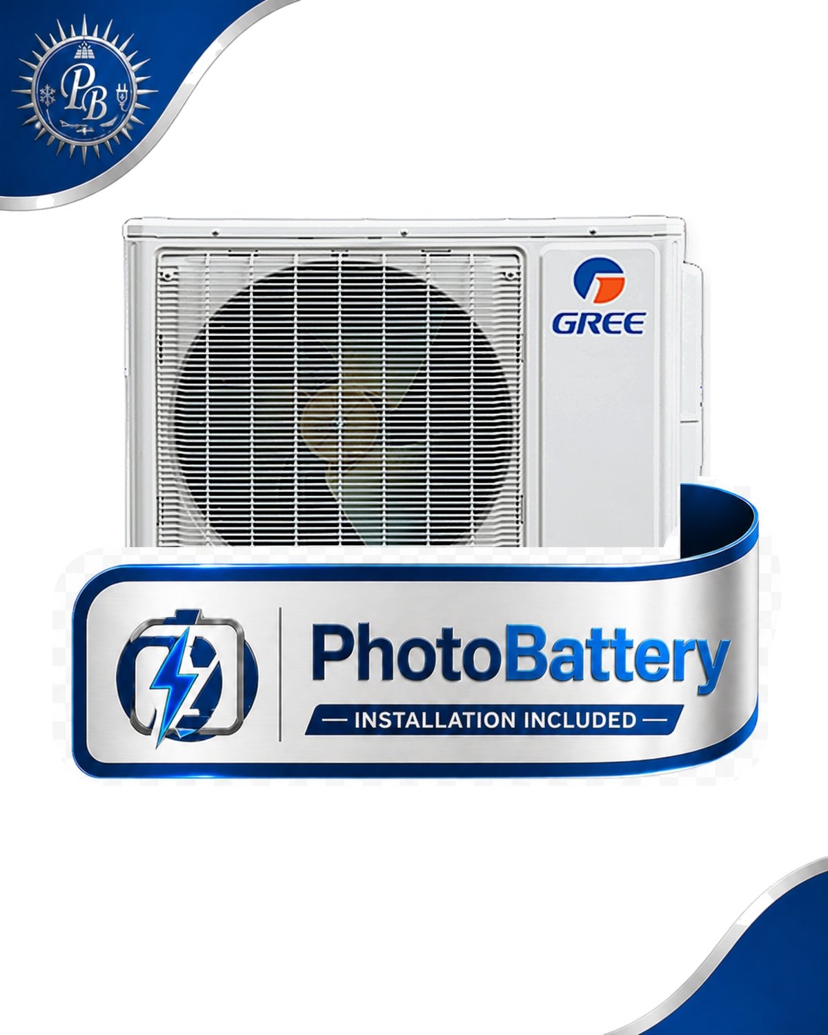 Gree GWHD30ND3MO Free Match 208/240V 2.5 Tons 22 Seer 30000 btu/hr R-410 Outdoor Heat Pump