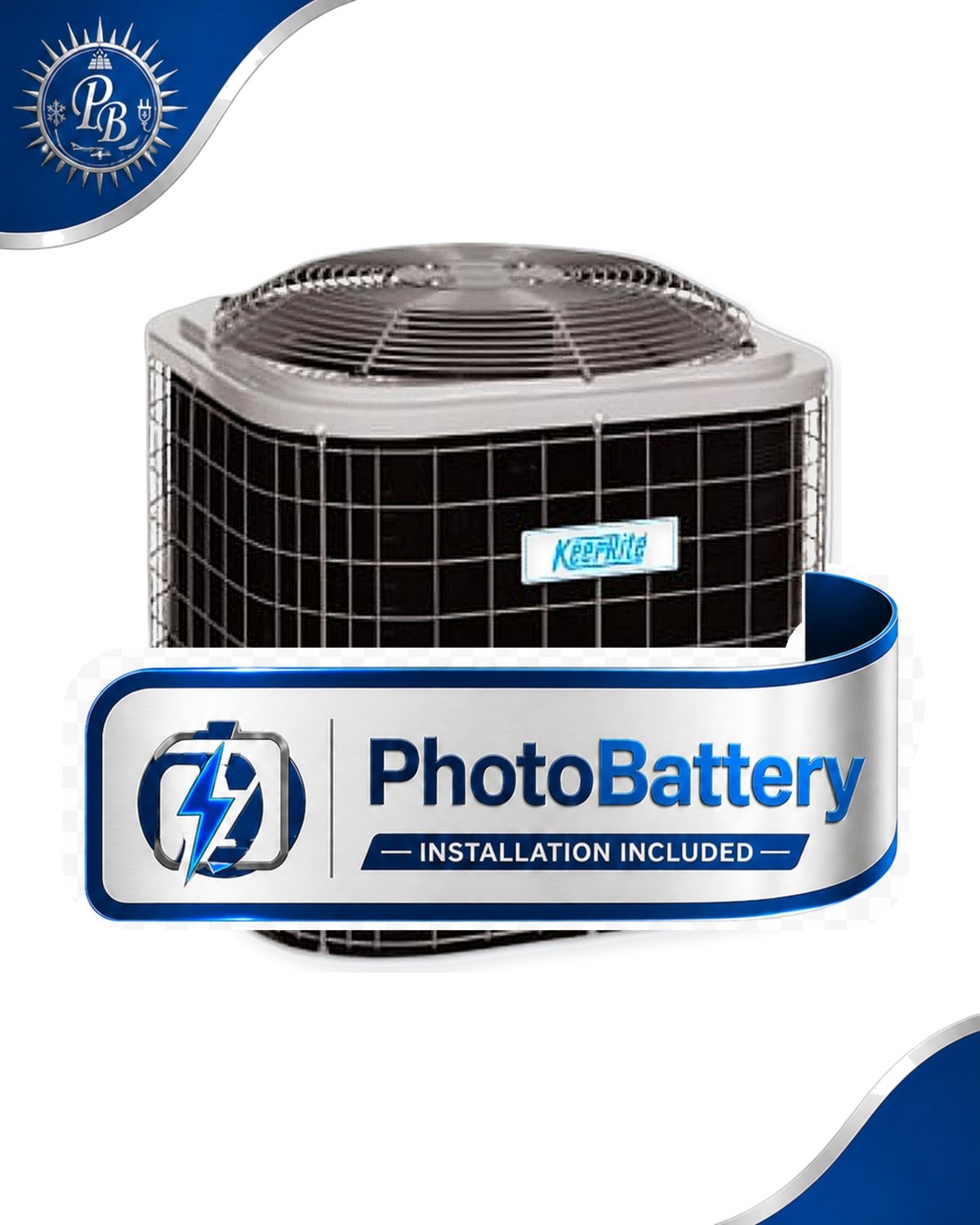 KeepRite Performance N4A348GSB Galvanized Steel 1-Stage Central Air Conditioner, 4 To