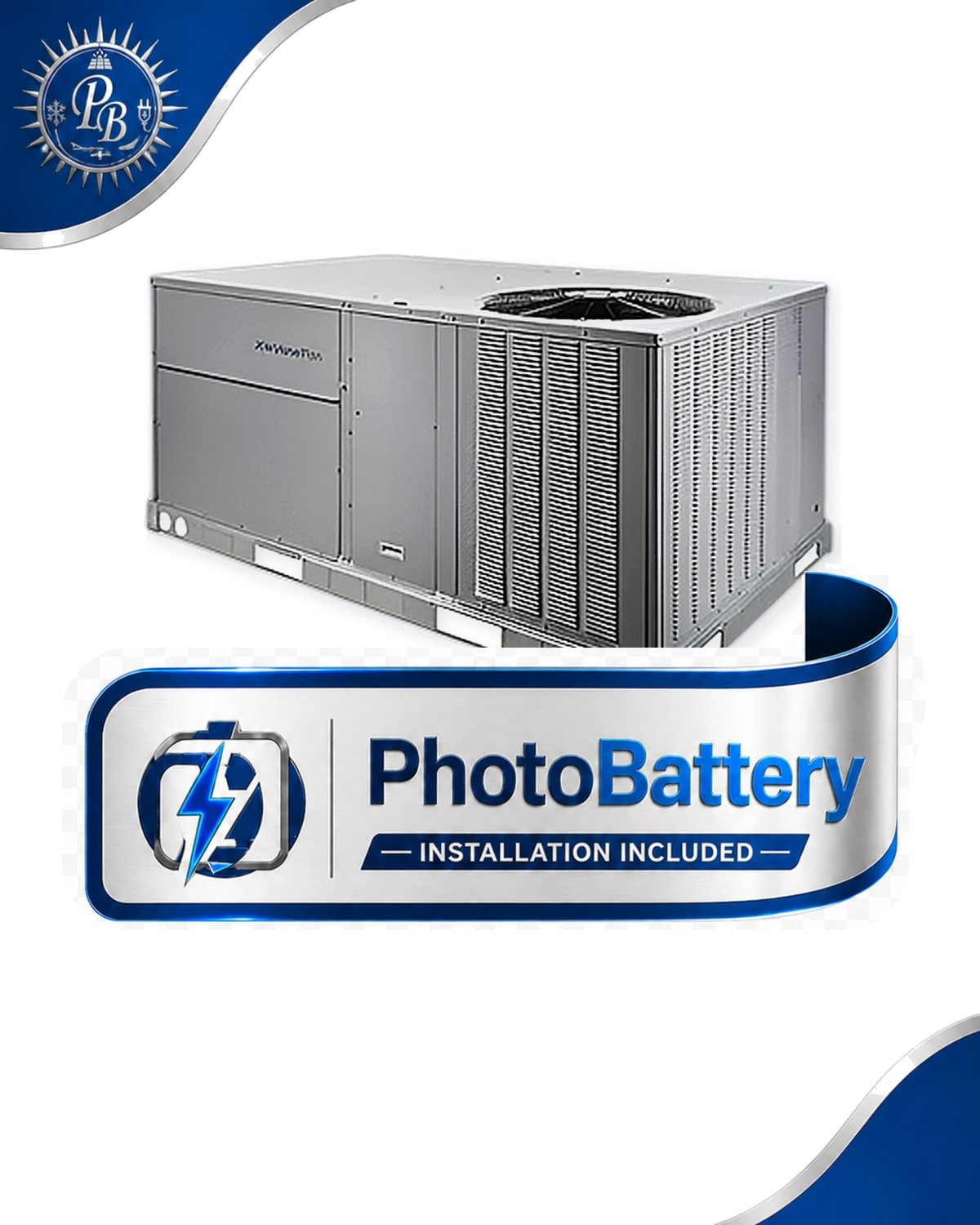 ICP RGV090HF2A0AAA RGV Series 7.5 Tons 230V 2C High Heat Medium Static Single Package Rooftop Unit