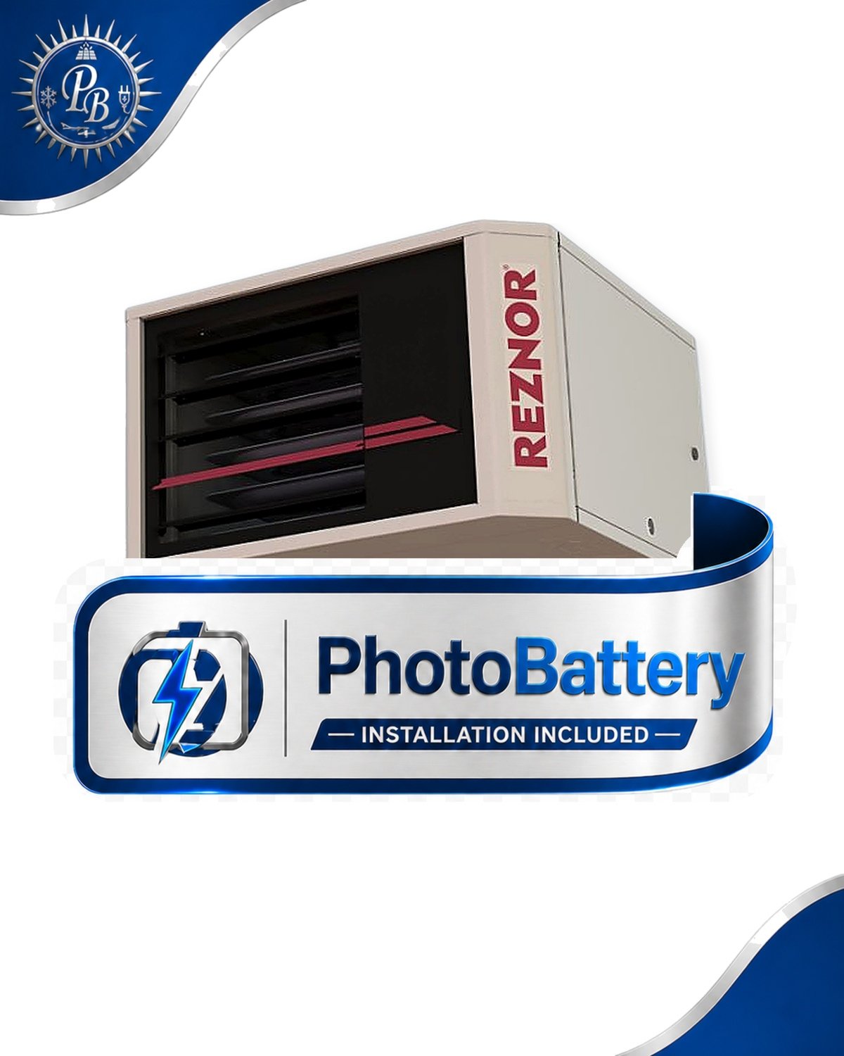 Reznor UDXC0001014 UDXC Series 100000 btu/hr Single Stage Natural Gas Power Vent Unit Heater
