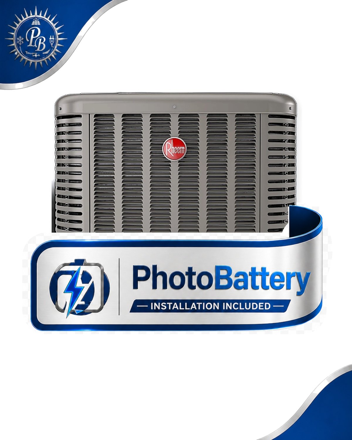 Rheem RA14AZ36AJ1NA Endeavor Line Classic Series 3 Ton 13 SEER R-410A Air Conditioner Condenser SKU RHERA14AZ36AJ1NA