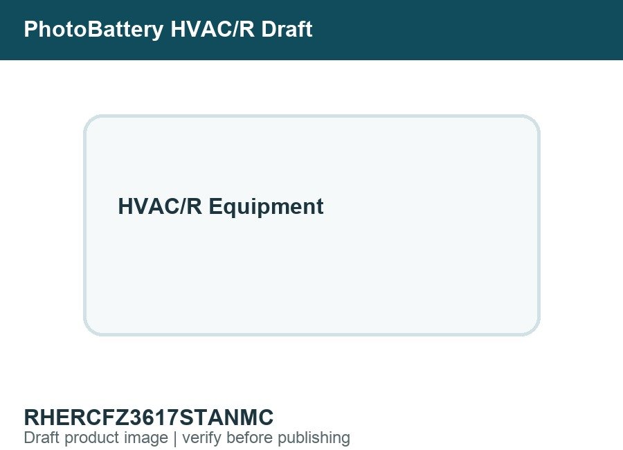 Rheem RCFZ3617STANMC Endeavor Line Series R-410A TXV N-Coil Multi-Position Cased Evaporator Coil