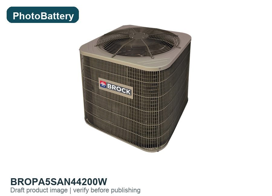 BrocK PA5SAN44200W PA5S Series 42k btu/hr 3.5 Tons 15 SEER R-410A Single Stage Air Conditioner Condenser
