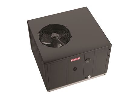 Goodman GPGM34808031 GPGM3 Series 4 Tons 46000 btu/hr 13.4 SEER2 81% AFUE R-32 Downflow/Horizontal Single Stage Gas/Electric Rooftop Packaged Unit, Outdoor Unit