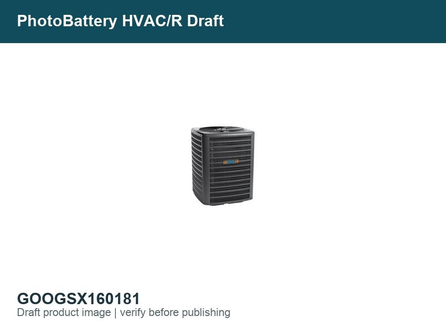 Goodman GSX160181 GSX16 Series 1.5 Tons 18000 btu/hr 16 SEER Single Stage R-410A Resi