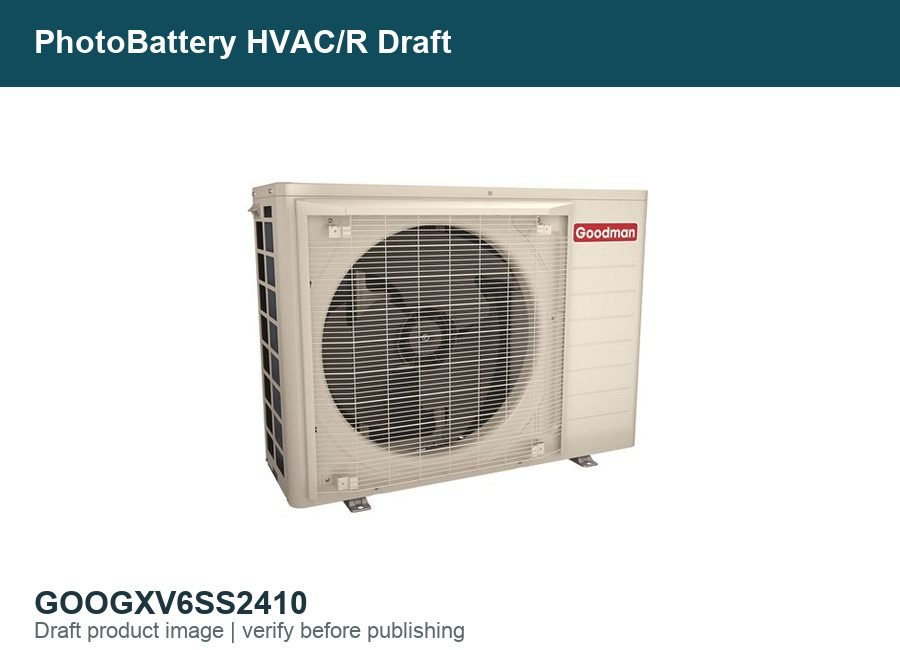 Goodman GXV6SS2410 GXV6S Series 24000 btu/hr 2 Tons 16.2 SEER2 R-32 Inverter Driven Air Conditioner Condenser