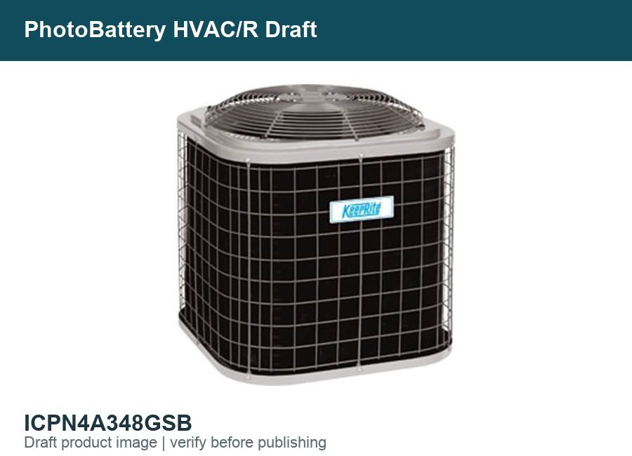 KeepRite Performance N4A348GSB Galvanized Steel 1-Stage Central Air Conditioner, 4 To