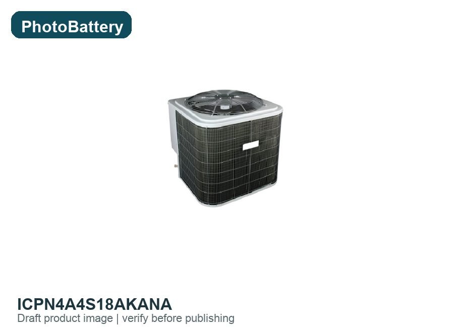 International Comfort Products N4A4S18AKANA N4A4S Series 1.5 Tons 18000 btu/hr 1600 cfm 14 SEER2 Single Stage Air Conditioner Condenser, R-410A