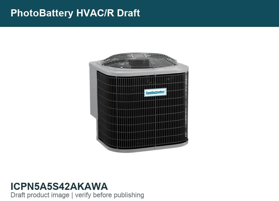 International Comfort Products N5A5S42AKAWA N5A5S Series 3.5 Tons 42000k btu/hr 14.3 Seer Single Stage R-32 Air Conditioner