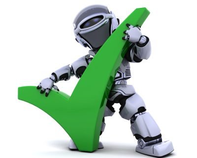 robot-with-tick-symbol